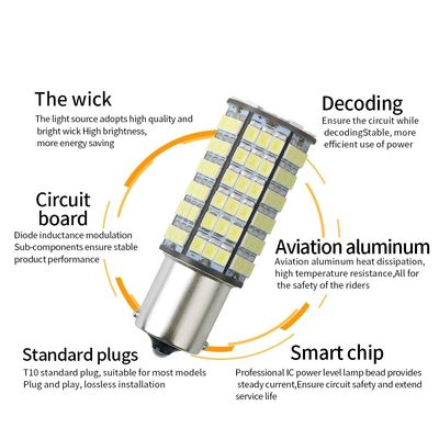 120SMD 차는 후미등 전구를 이끌었습니다